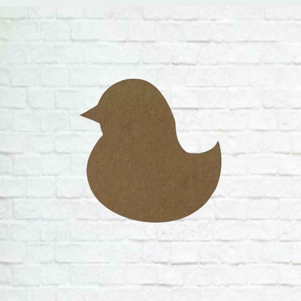 Duckling, Unfinished Wood Cutout