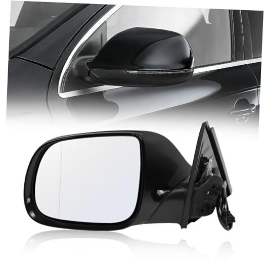 9 Pins Side Mirror Assembly Compatible with Audi Q5 2009 2010 Left Driver Side