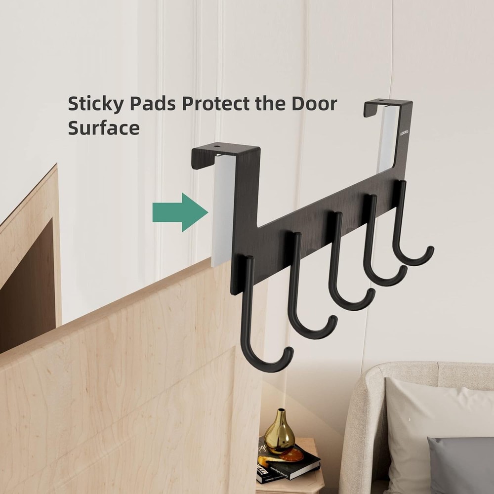 Functional Over Door Hook Set - Heavy-Duty, Rust-Resistant, Easy Install, 2 Pack