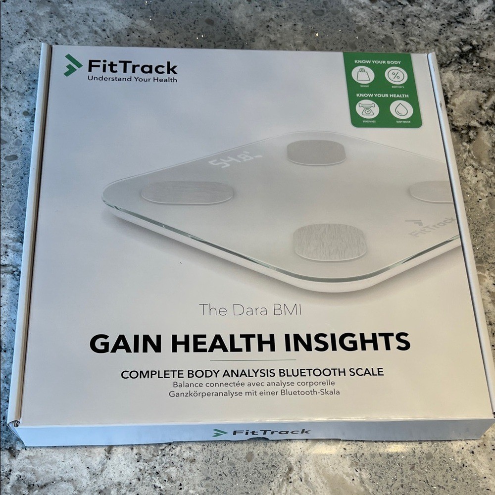 FitTrack Bluetooth Body Analysis Scale - White