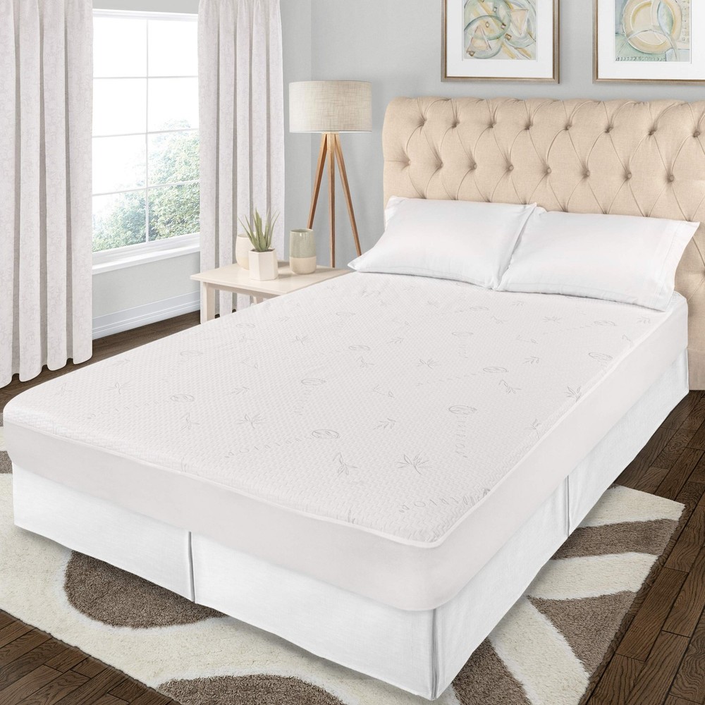 Waterproof Mattress Protector, White, Twin