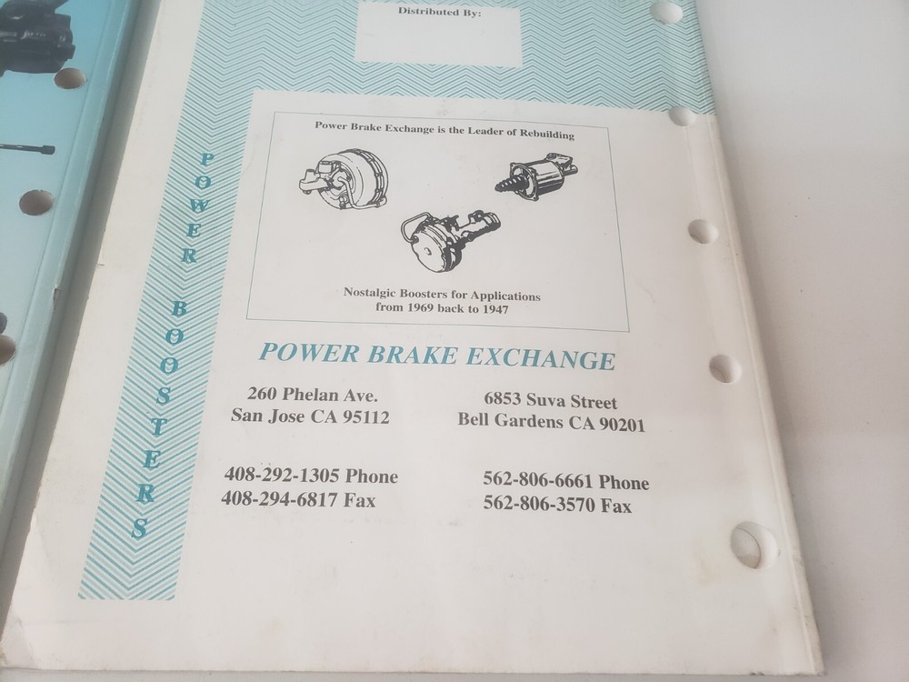 LOT Power Brake Exchange Catalogs Steering