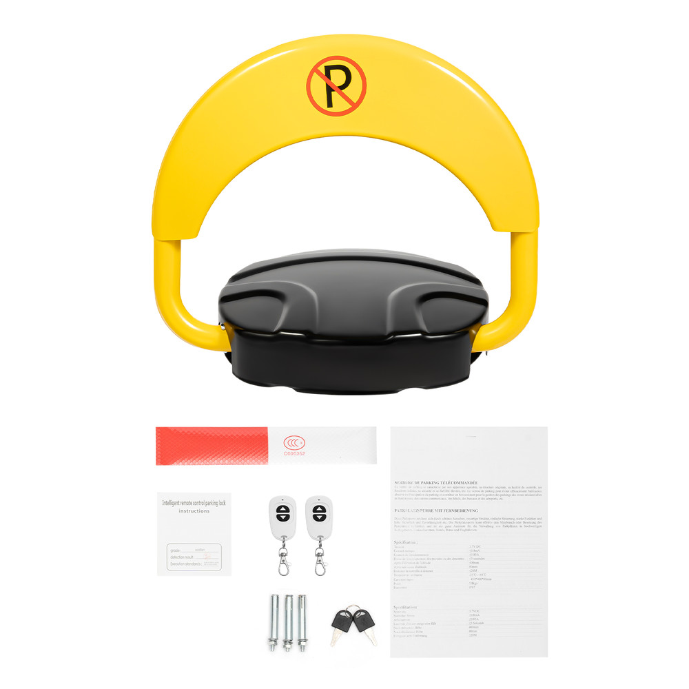 Car Parking Spot Lock Remote Control Foldable Barrier Auto Sensor Anti-Collision