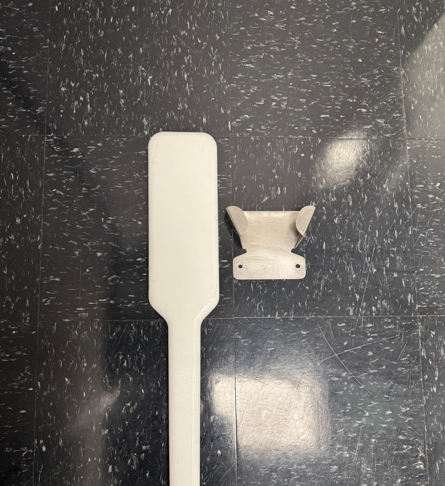 Follett ABICEPADDL46 White Poly Ice Paddle 46" & Bracket Holder