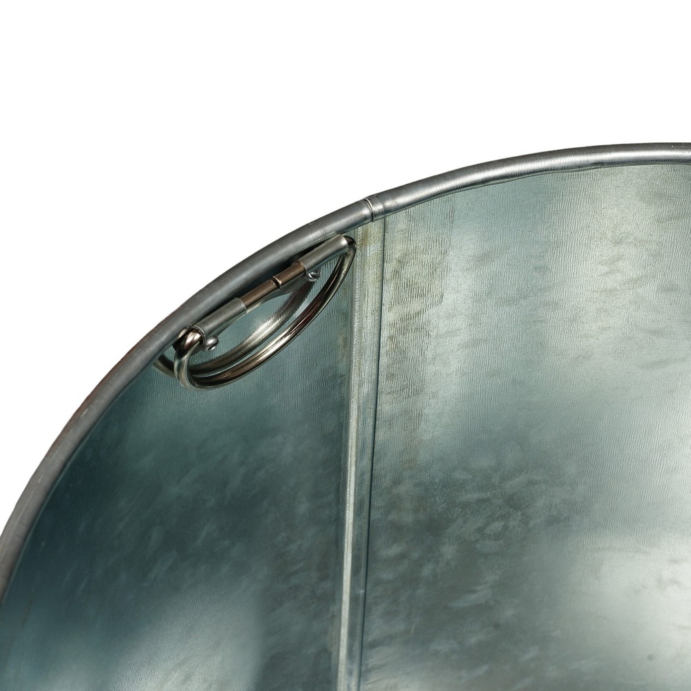 Cylindrical,Open-Top Rubbish Bin,Industrial Waste Container,Commercial Trash Can