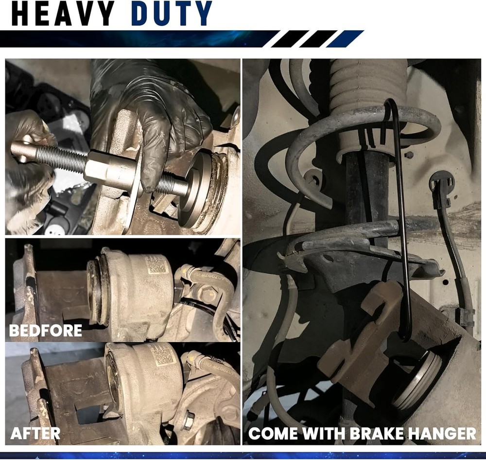 New Brake Spreading Tool Caliper Compressor Kit Heavy Duty Compression 24 PCS