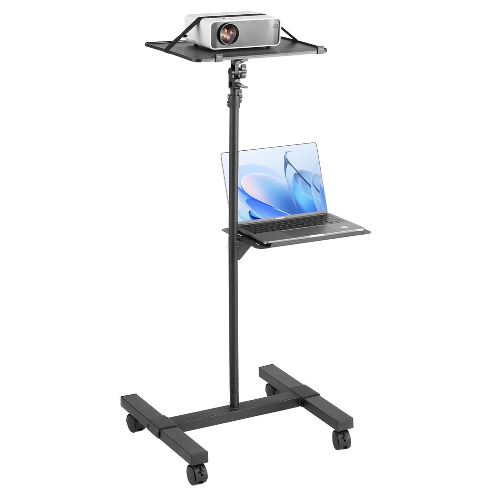 New/Projector Stand with Wheels, Projector Floor Stand Adjustable Height from 22