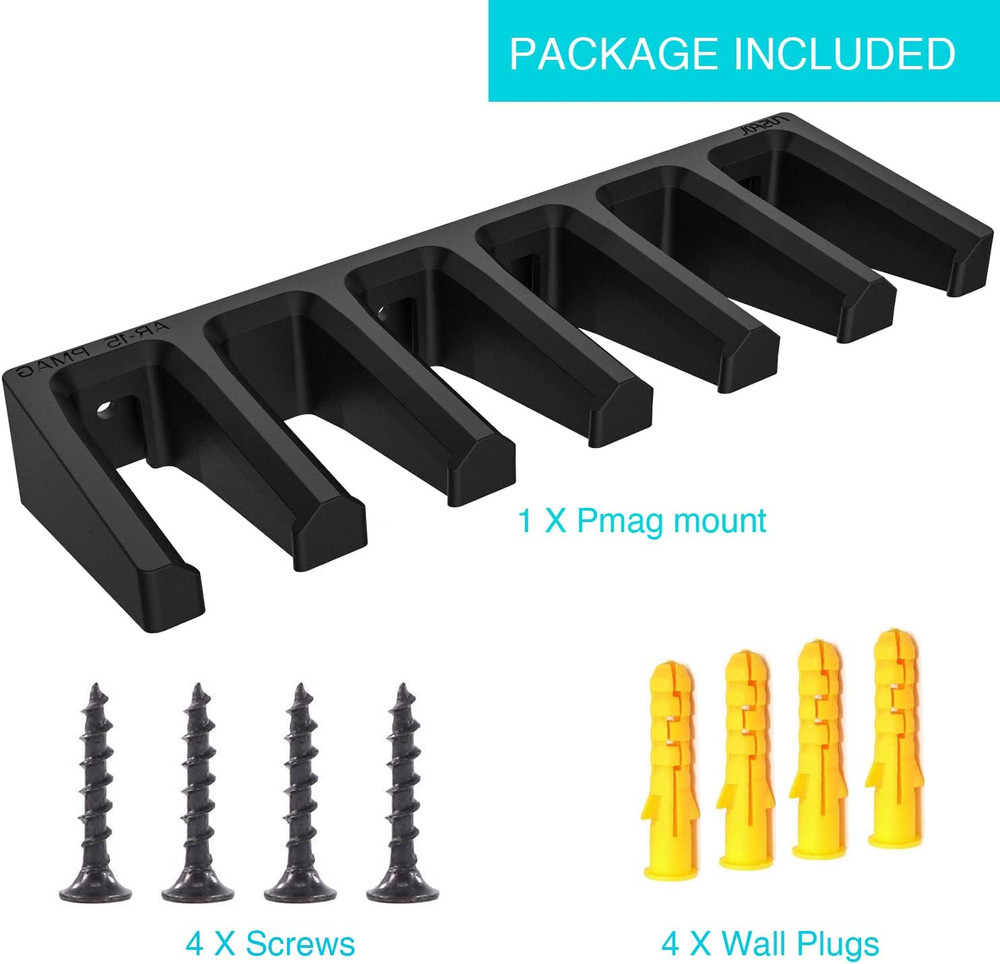 Solid ABS Standard PMAG Wall Mount, Mag Holder, Home Magazine Storage Rack