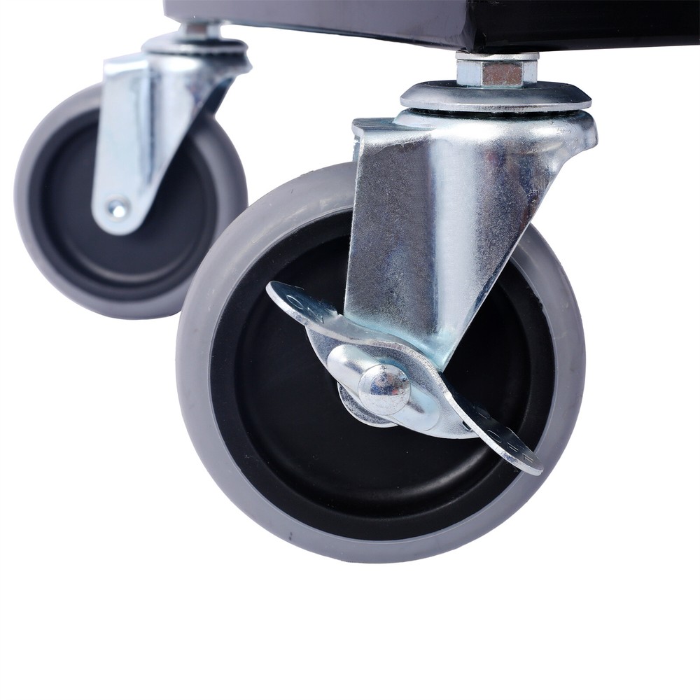 Garage Stool with Wheels Rolling Creeper with Soft Rubber Cushion Seating