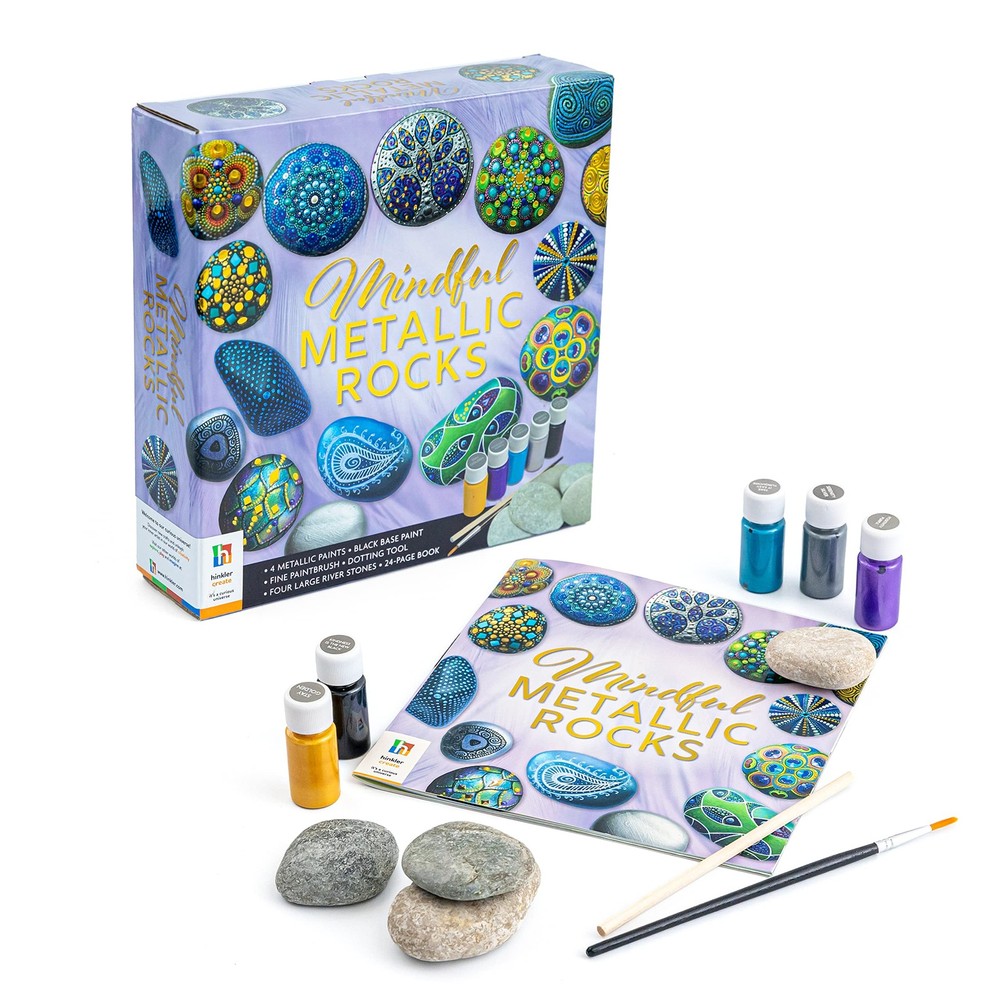 (3pack) Mindful Metallic Rocks