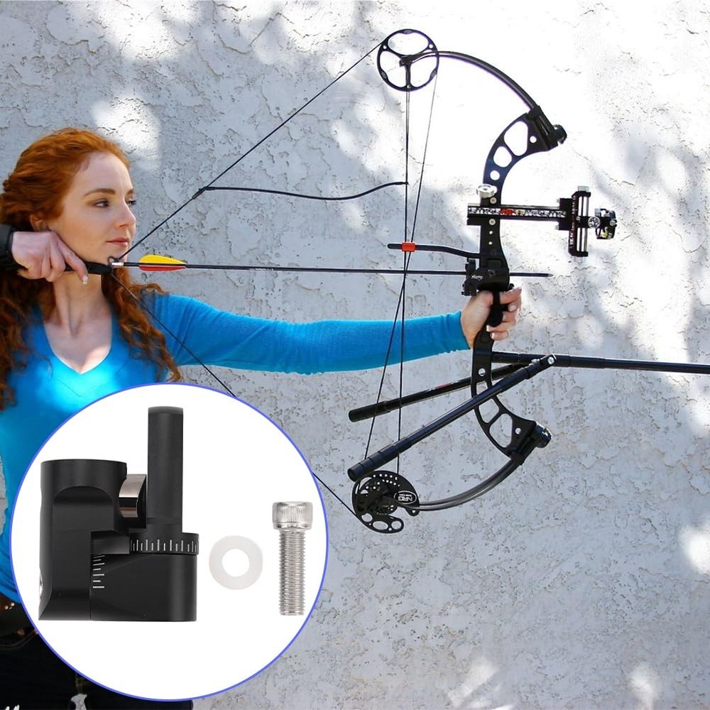 Archery Single Side Adjustable V Bar Mount,Compound Bow Quick Release Improve