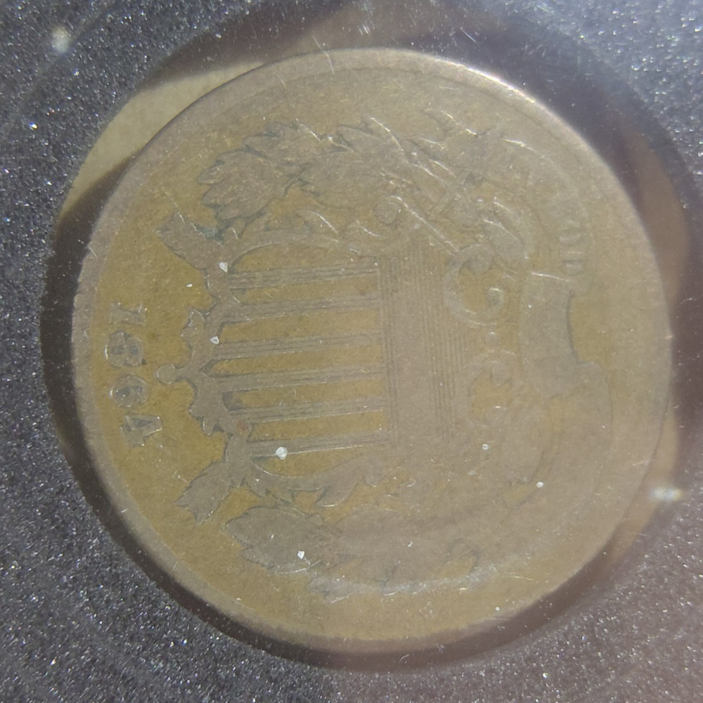 Nice Pair of 1864 2Cent Coins