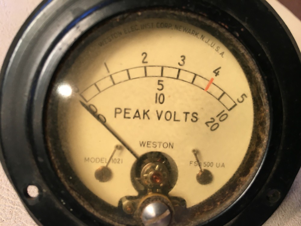 Weston Model 1021 Peak Volts Meter