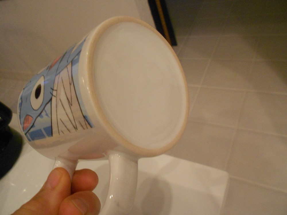 anmie happy parody mug 3 3/4" high