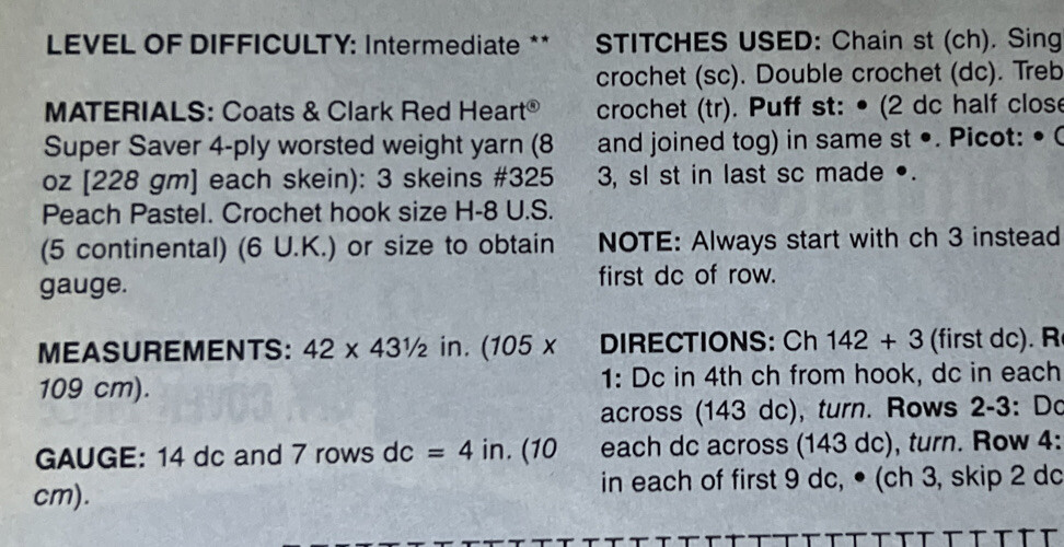 ~Crochet Pattern - Lacy Lap Robe - Pattern Only~