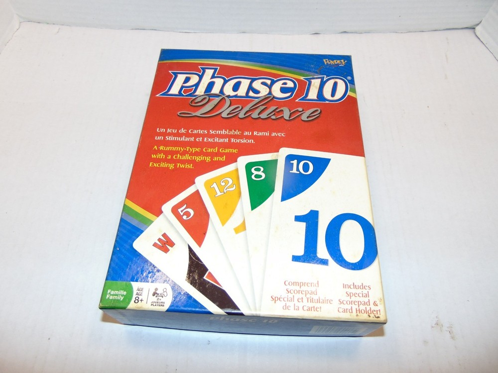 Phase 10 Deluxe Card Game Fundex 2002 **COMPLETE**
