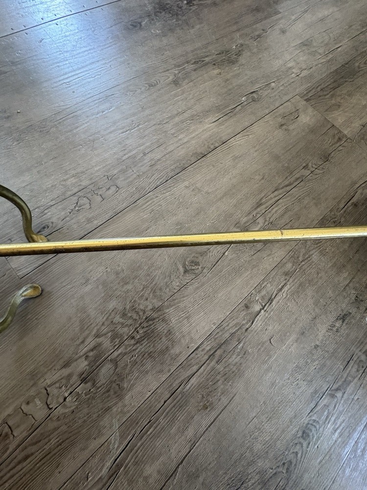 Fireplace Base PLATED Brass / Art Sphere USED.