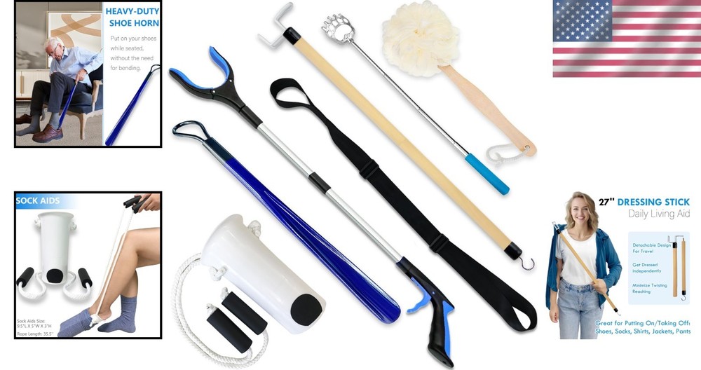 Hip Replacement Kit for Seniors - 7PC Total Solution