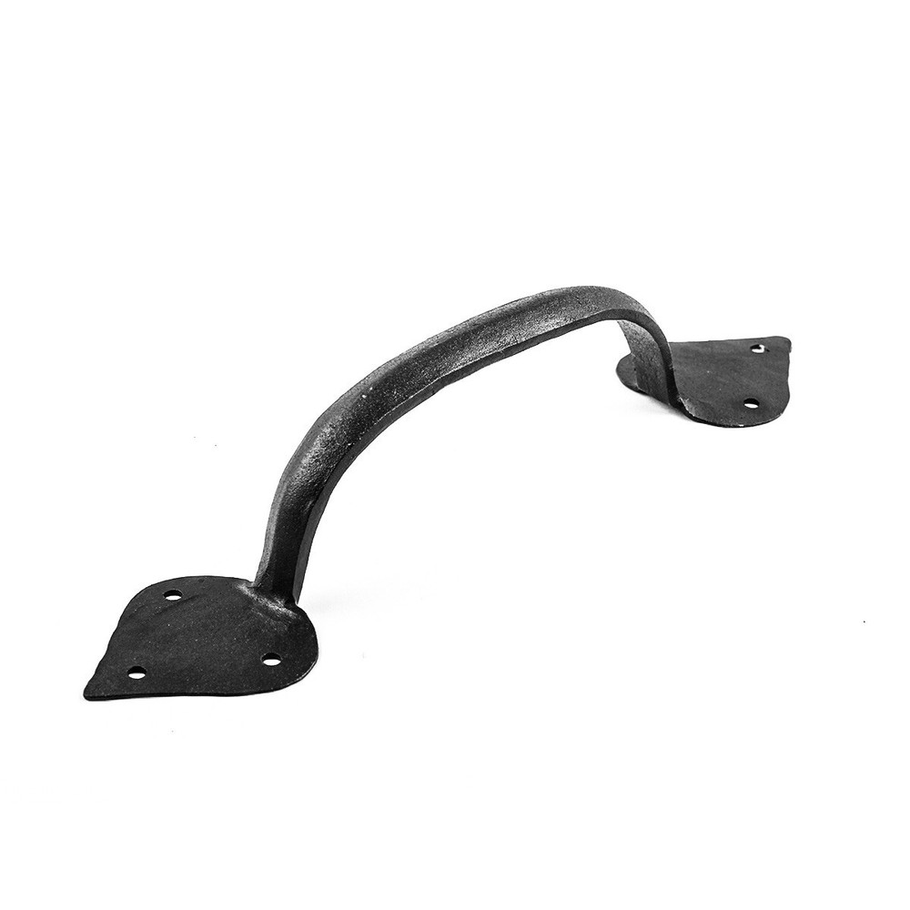 Black Door Pull Handle Wrought Iron 10"H Drawer Pull Handle Renovators Supply