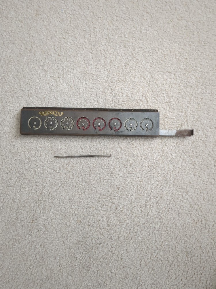 ADDOMETER Reliable Typewriter Adding Machine CO with Stylus