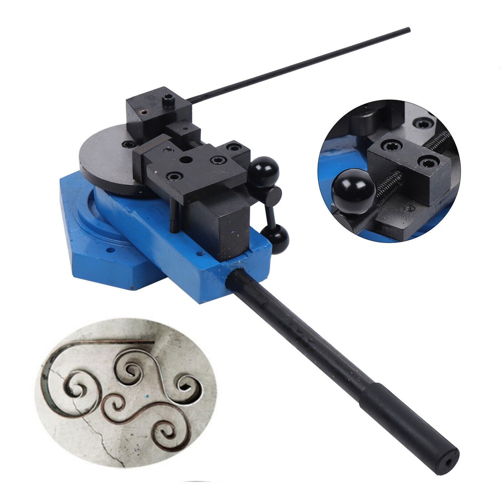 Universal Metal Bender Flat/Round/Square Bending Machine w/ Scroll Tool
