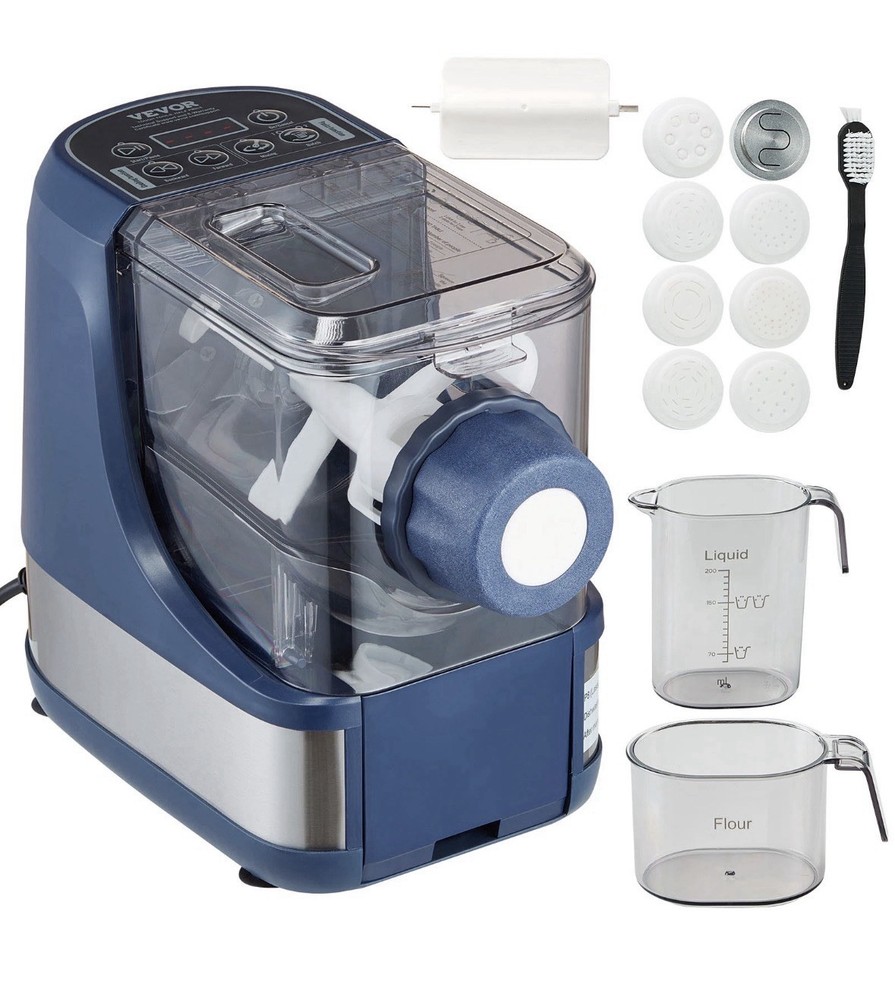 VEVOR Electric Pasta Maker Automatic Noodle Making Machine with 8 Pasta Shape