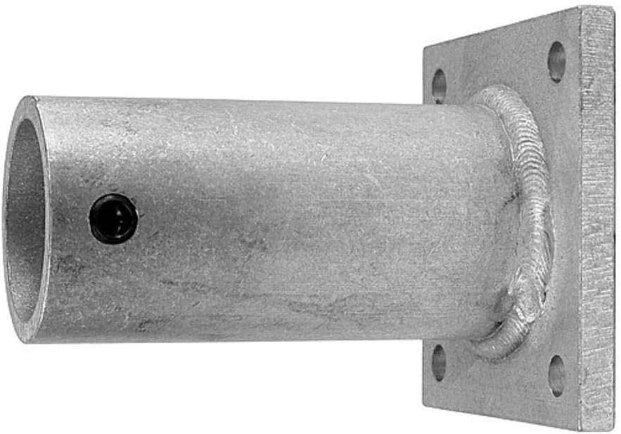 The Light Source Wall Mount for 1.5" Nominal (1.9" O.D.) Pipe, Silver