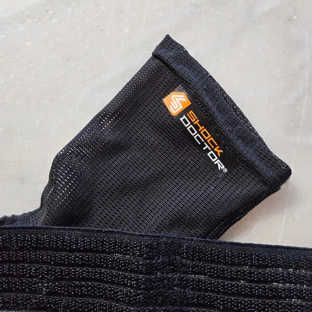 Shock Doctor B45 Ankle Sleeve with Compression Wrap Support Adjustable Black