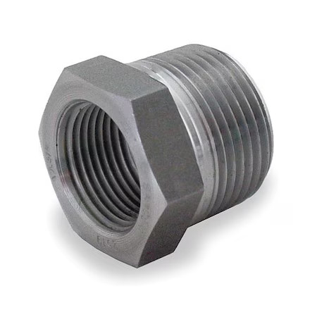 Bushing Bushing, 2-1/2" X 2" Pipe, Npt, Black Forged Steel, Class 3000, 1Mnk7