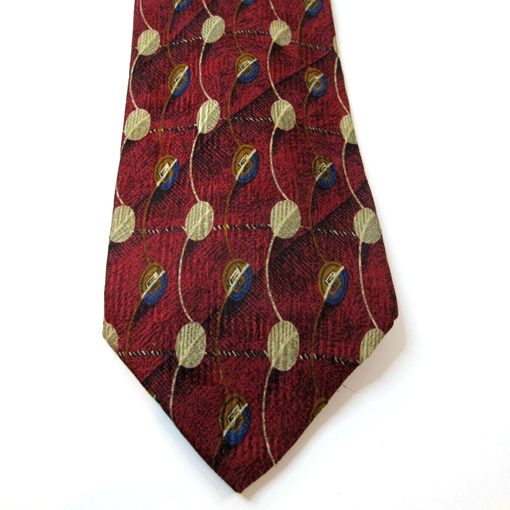 Robert Talbott Stidio Men's Silk Multicolor Necktie Designer Geometric