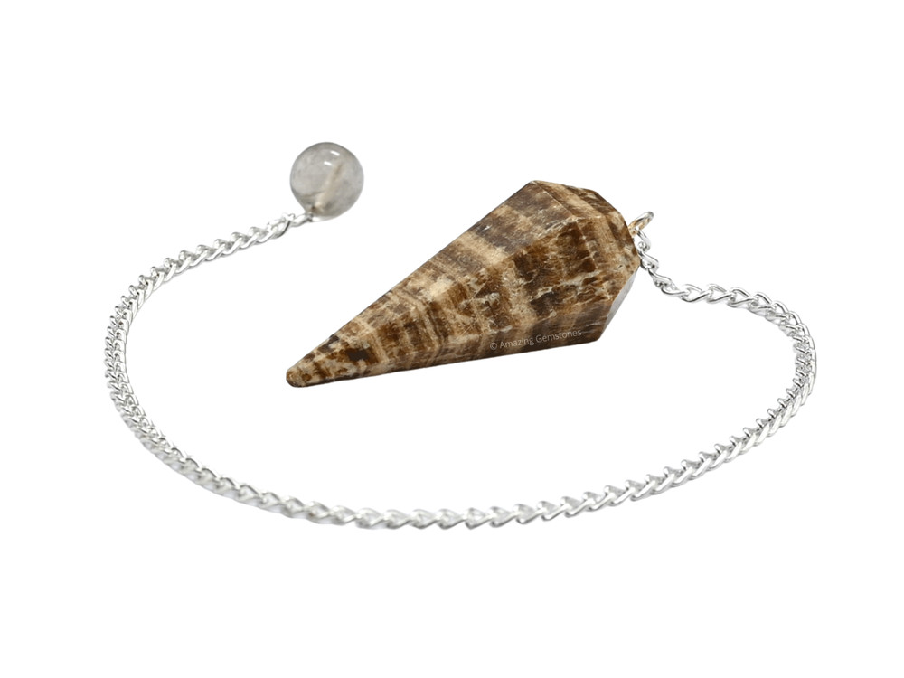 Aragonite Dowsing Crystal Pendulum
