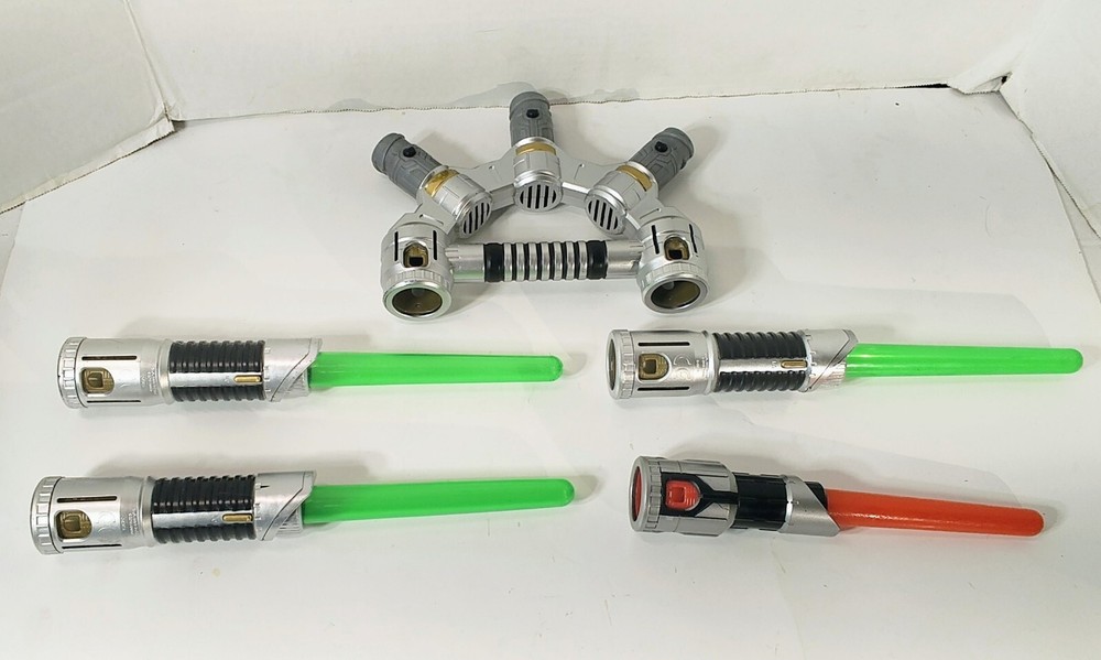 Hasbro Star Wars Mini Green Light Saber Multi Connector 5 Pieces
