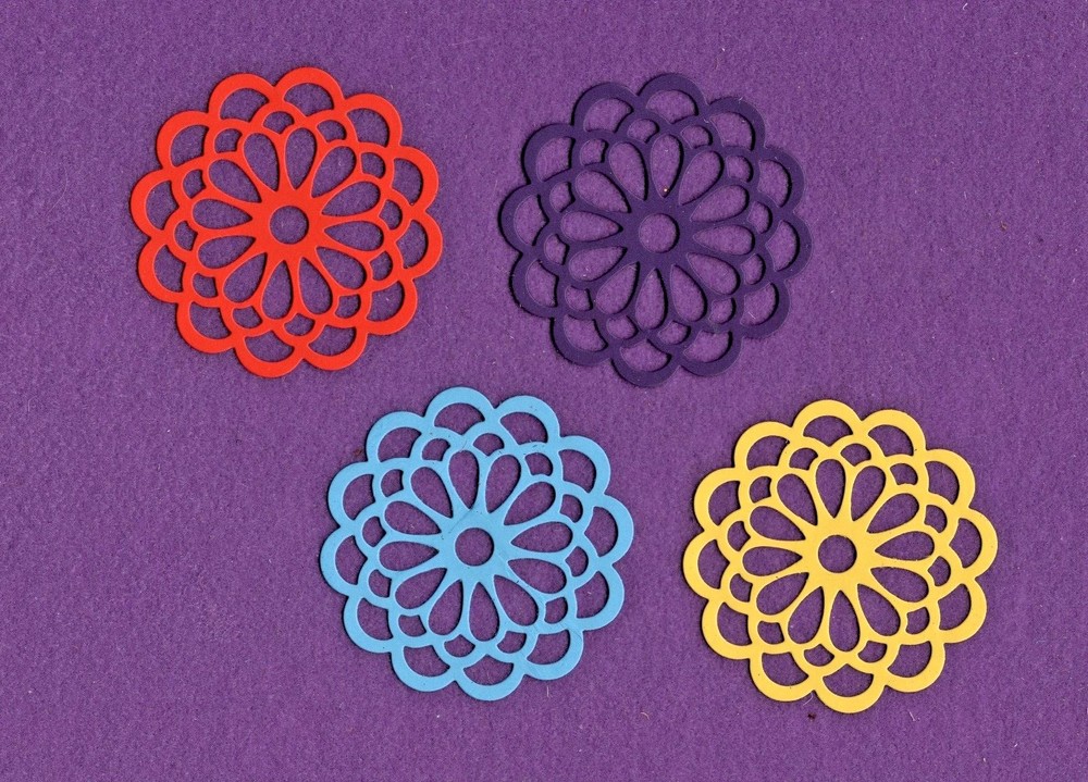 FLOWER # 42 die cuts scrapbook cards