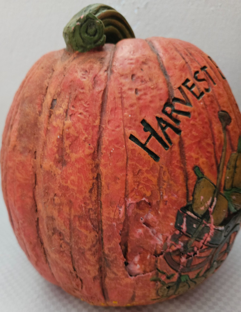 Harvest Blessings Decorative Pumpkin/ Thanksgiving Decor/ Fall Decor