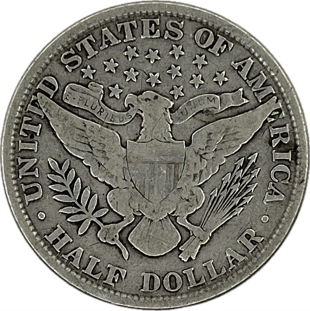 1900 Barber Silver Half in SAFLIP® - Fine- (VG+)