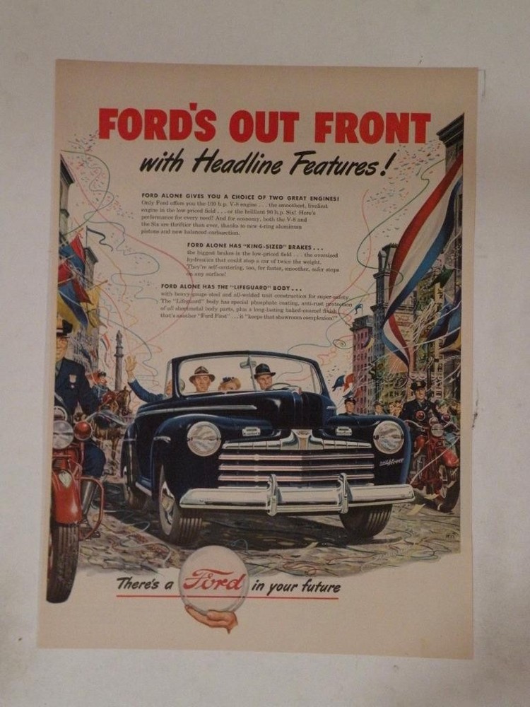 Magazine Ad* - 1946 - Ford - (#3)