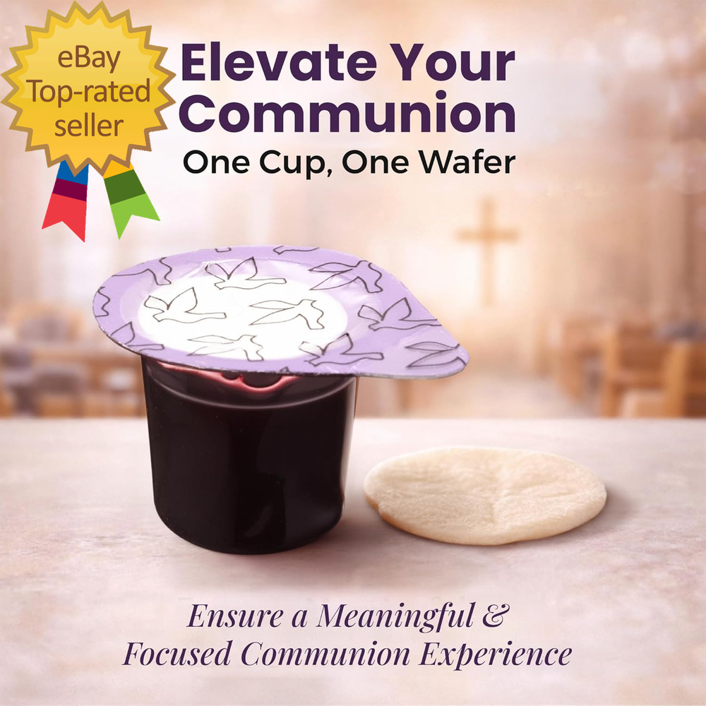 Prefilled Communion Cups with Wafers - 30 Count