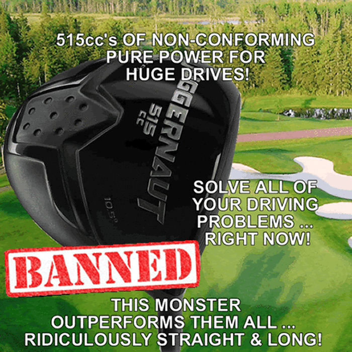 Power Play Golf Juggernaut 515cc DRAW Titanium Non-Conforming Illegal Driver NEW