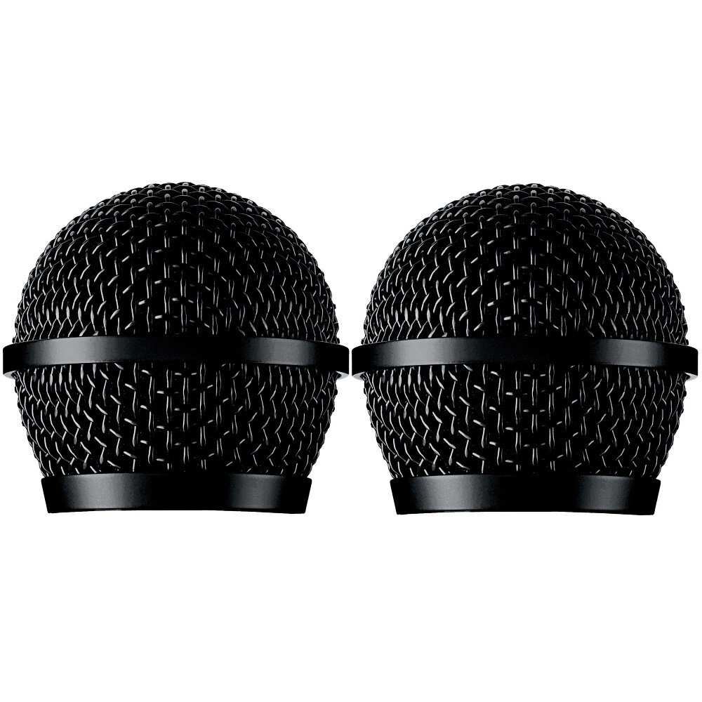 2 Pack Replacement Mic Grille for Shure BLX24/PG58 Wireless Vocal System Black