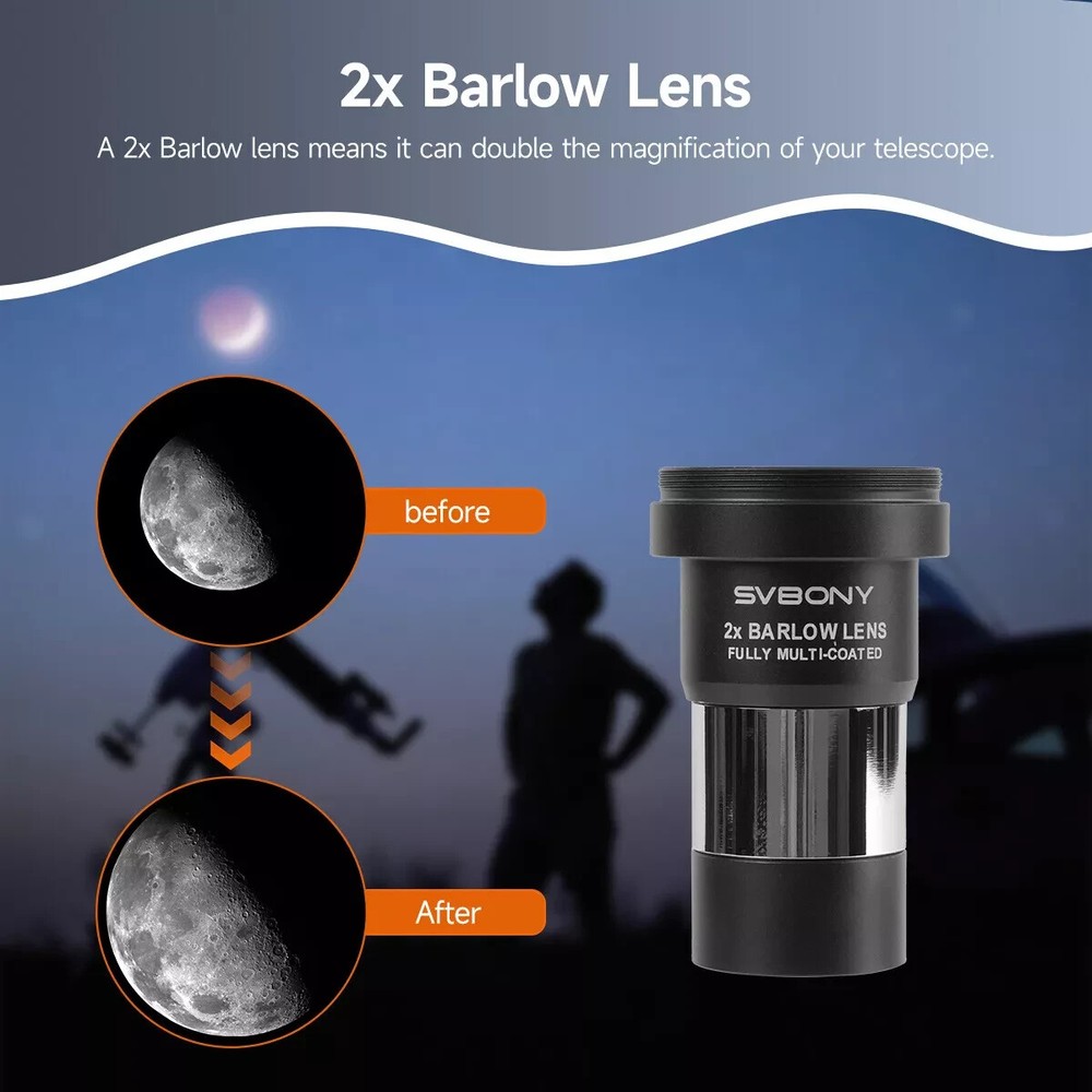 SV233 Telescope Accessory Kit 1.25" Deluxe Set for astronomical observation