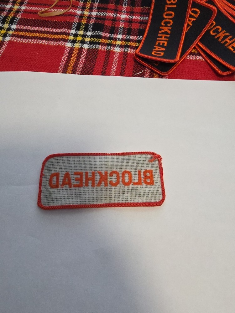 BLOCKHEAD BIKER PATCH