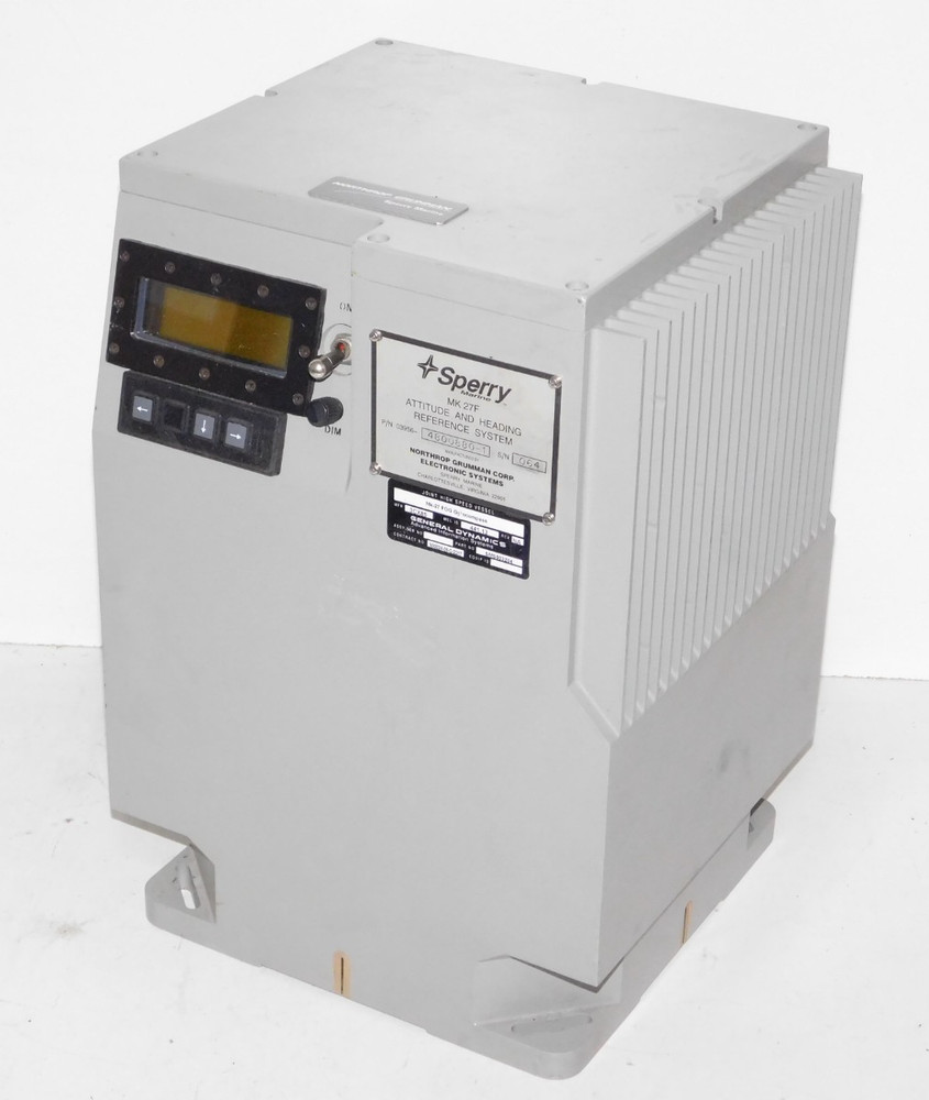 General Dynamics Mk-27 FOG Gyrocompass Sperry Attitude Heading Reference System