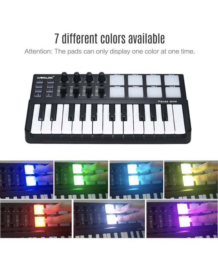 Worlde Panda mini Portable USB Keyboard - Open Box item