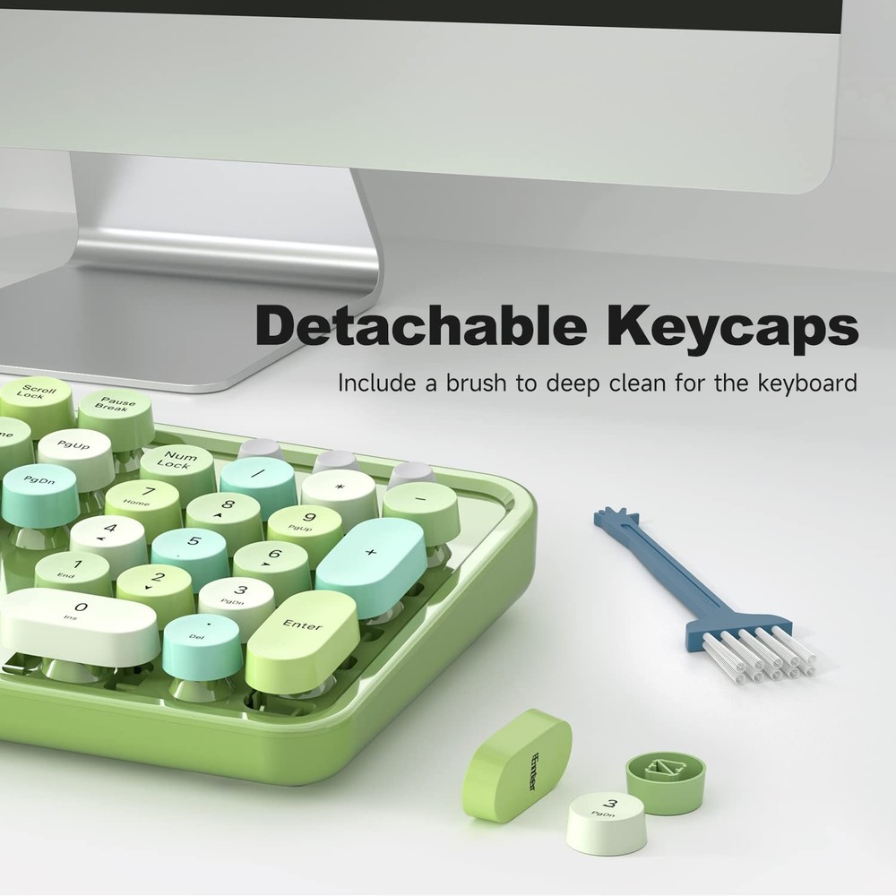 Computer Keyboard Wired, Typewriter Style, Plug Play USB Keyboard with Large ...