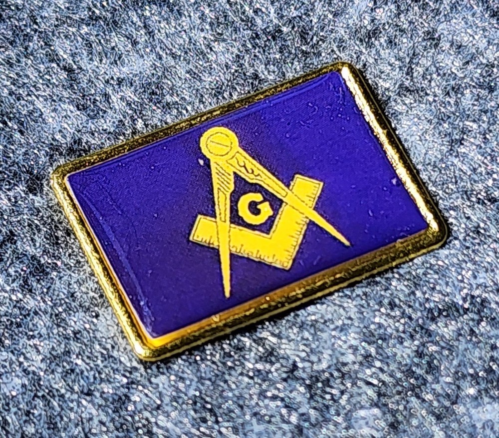 Masonic Compass & Square Lapel Pin - Hat Pin - Mason