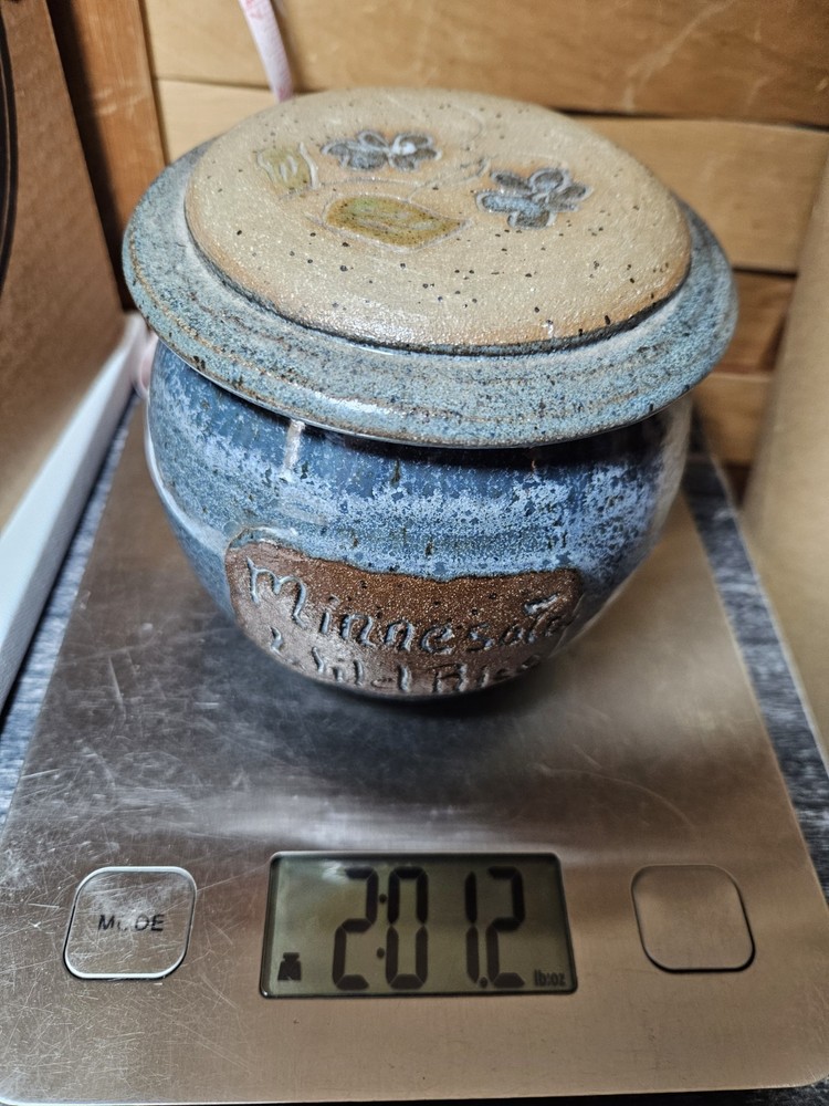 Minnesota Wild Rice Jar signed “Best 86”