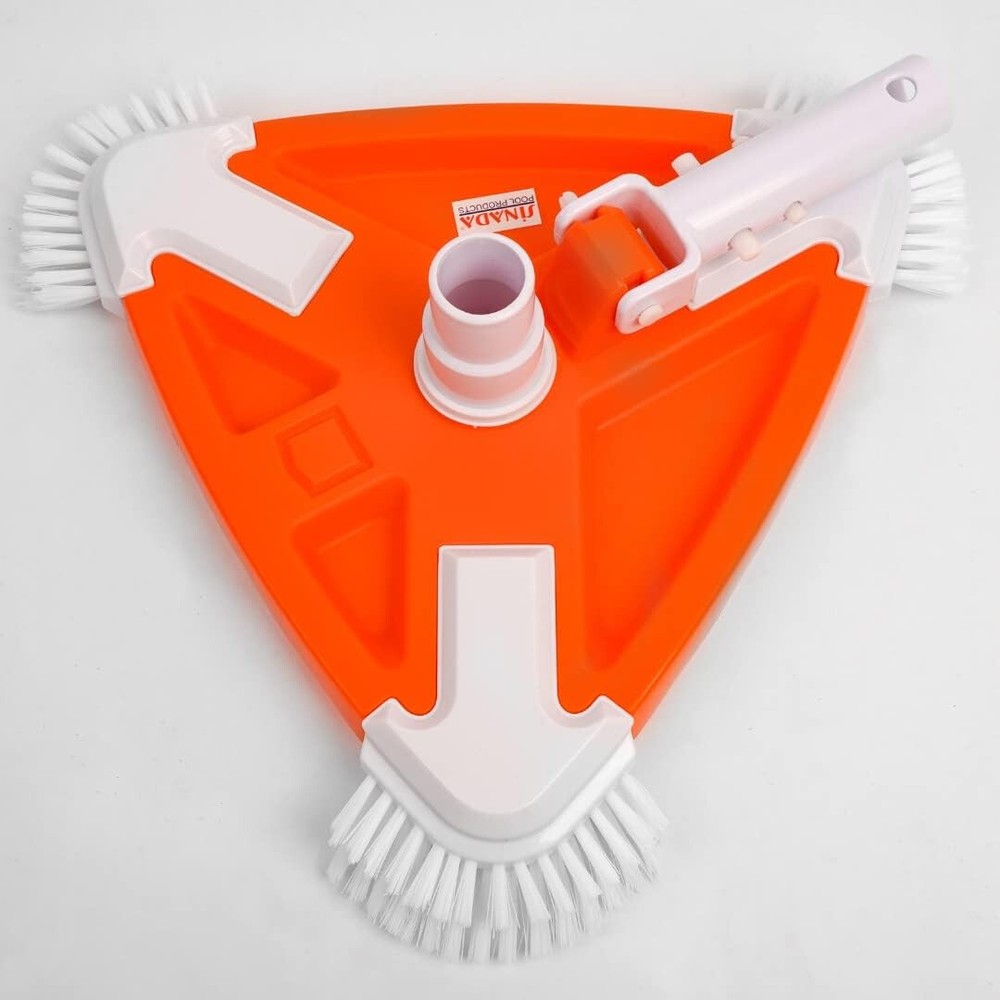 SINADA Pool Special Vacuum Head Triangle with Side Brush Universal Rotatable Hos