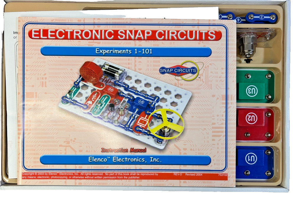ELENCO Snap Circuits Jr. 100 Experiments Electronics Discovery Kit Home School C