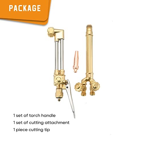 MYFULLY Medium Duty Oxygen/Acetylene Welding Torch | Victor Type Torch Handle wi