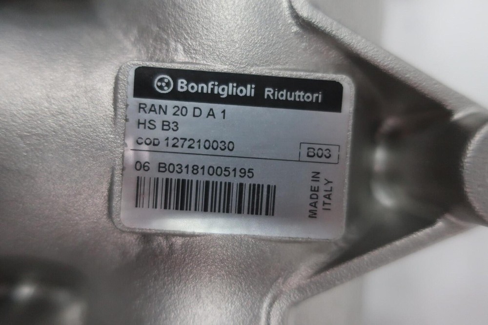 Bonfiglioli RAN20DA1HSB3 Right Angle Gear Reducer